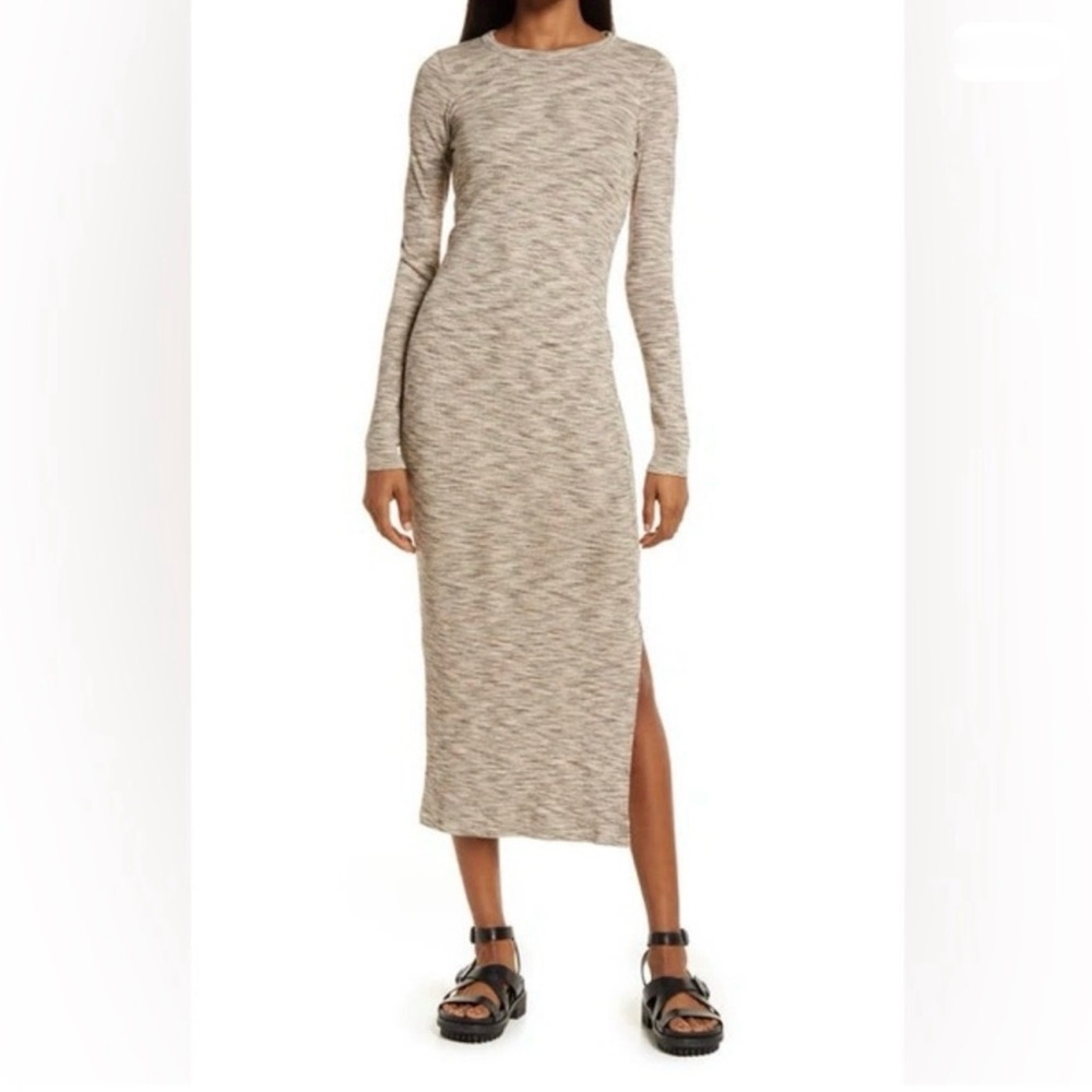 French Connection Long Sleeve Midi Dress